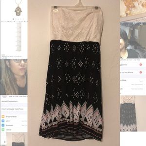 Strapless dress